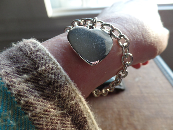 Silver Heart Charm Bracelet - Picture 5 of 5